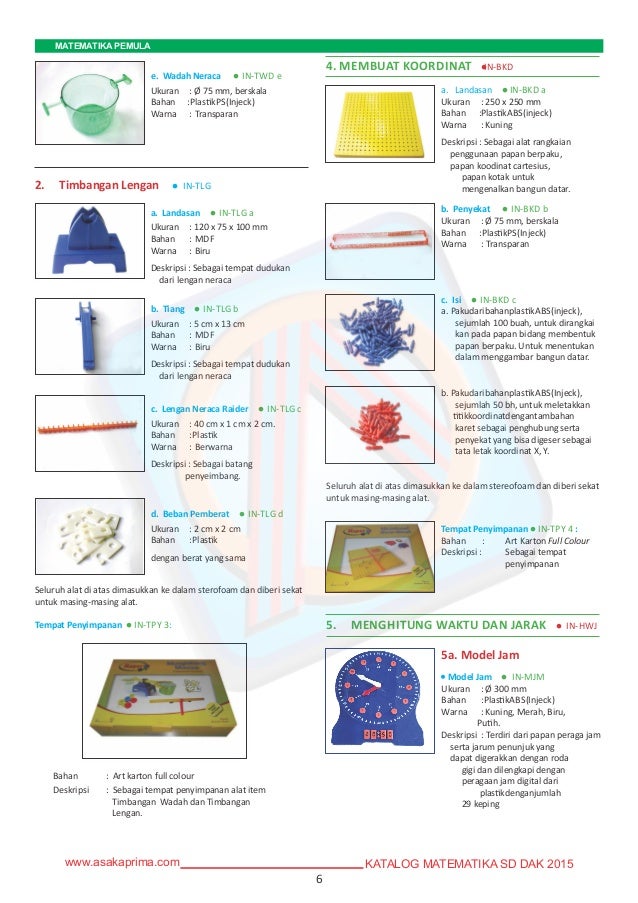 {DAK SD 2015 PERALATAN MATEMATIKA SD }~{Alat Peraga Sd 