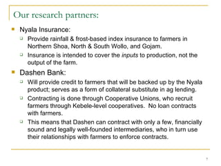 Interlinking credit and insurance