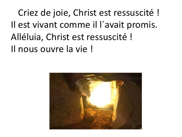 I506 Criez De Joie Christ Est Ressuscite