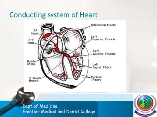 Conducting system of Heart
Dept of Medicine
Frontier Medical and Dental College
 