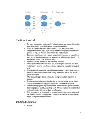 Machine learning Experiments report | DOCX
