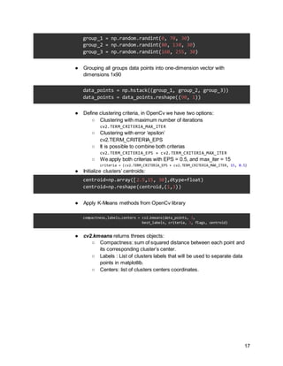 Machine learning Experiments report | DOCX