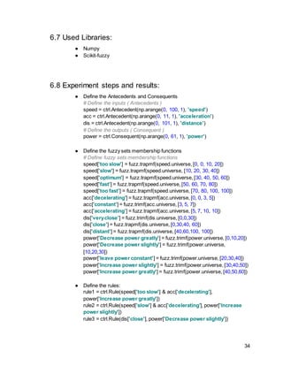 Machine learning Experiments report | DOCX