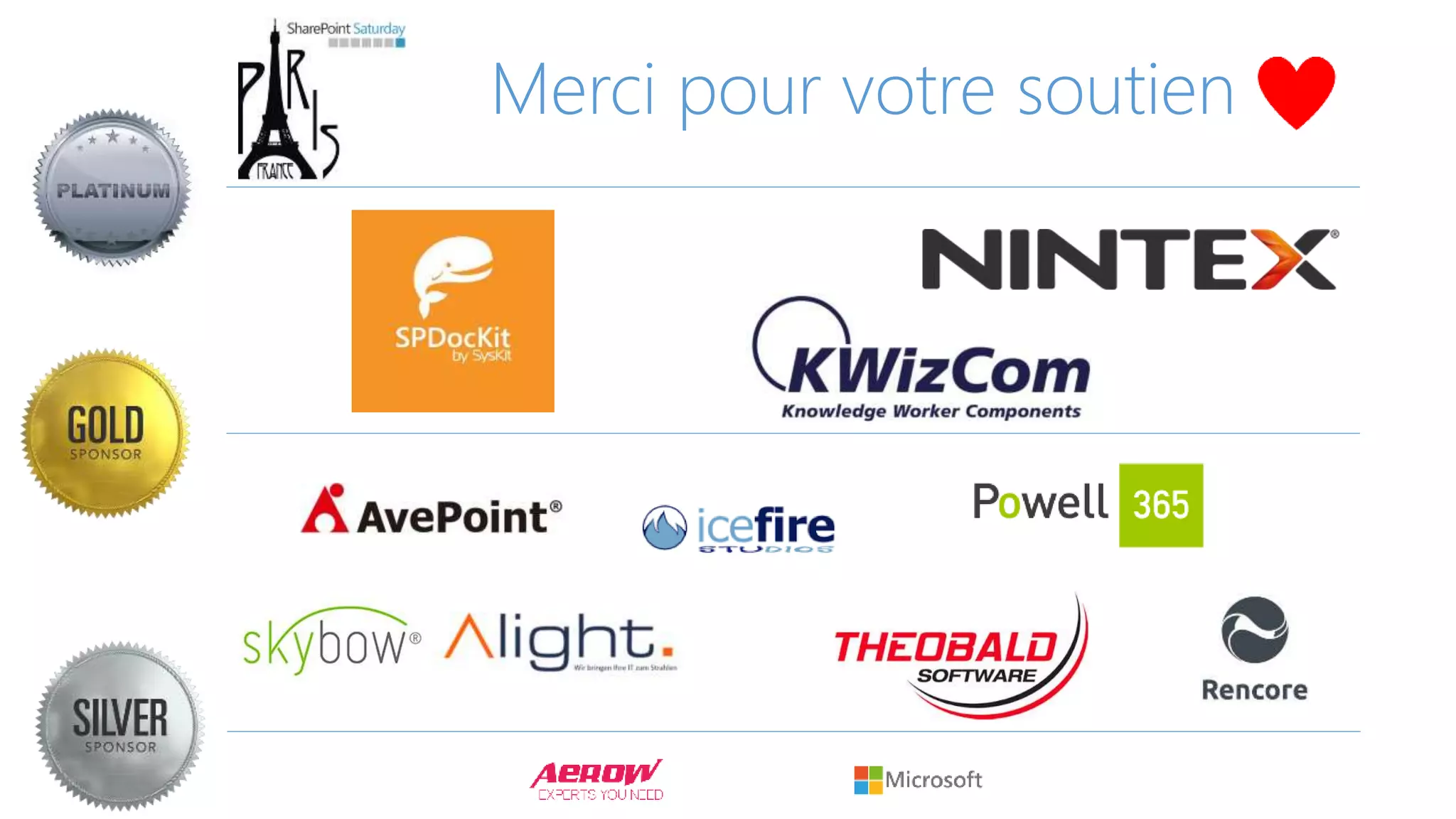 Merci pour votre soutien
 