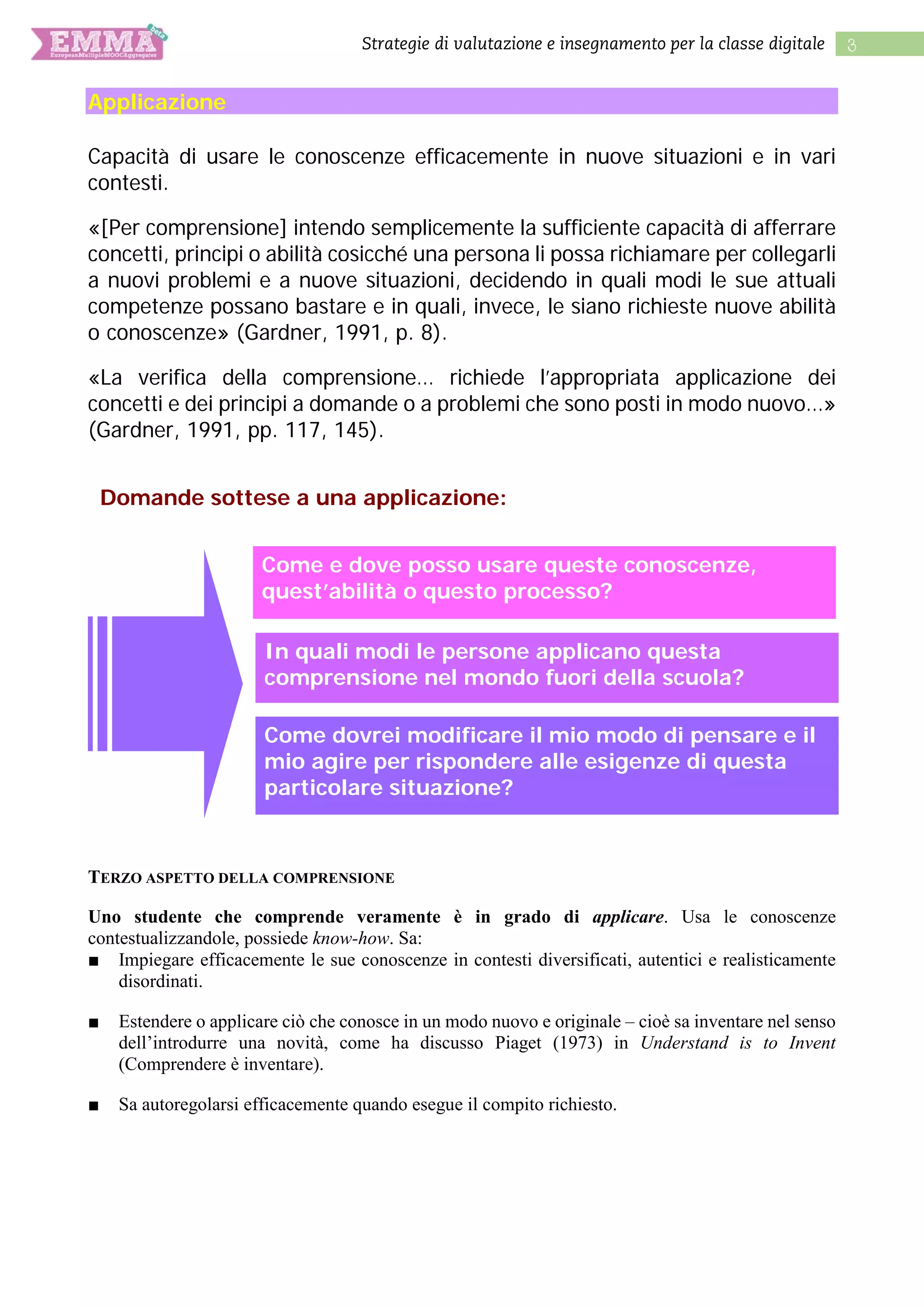 I 6 aspetti della comprensione profonda | PDF