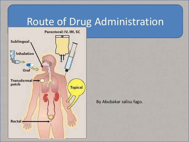 Routes for valium administration