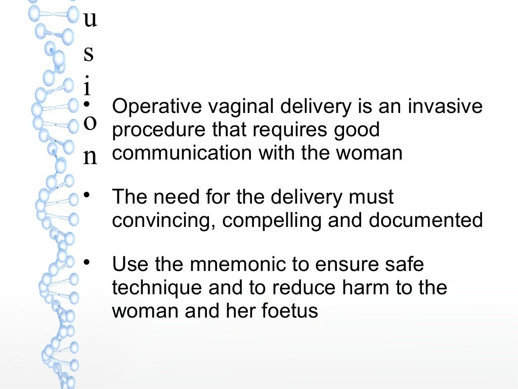 Operative vaginal delivery