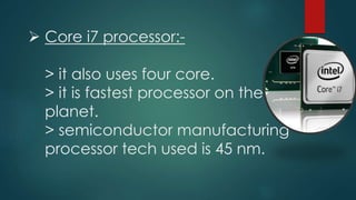 Intel core i7 processor | PPTX