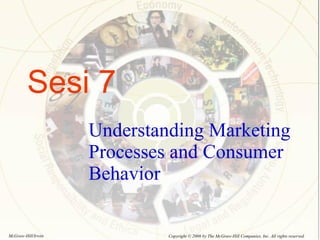 Sesi 7 Understanding Marketing Processes and Consumer Behavior Copyright © 2006 by The McGraw-Hill Companies, Inc. All rights reserved. McGraw-Hill/Irwin 