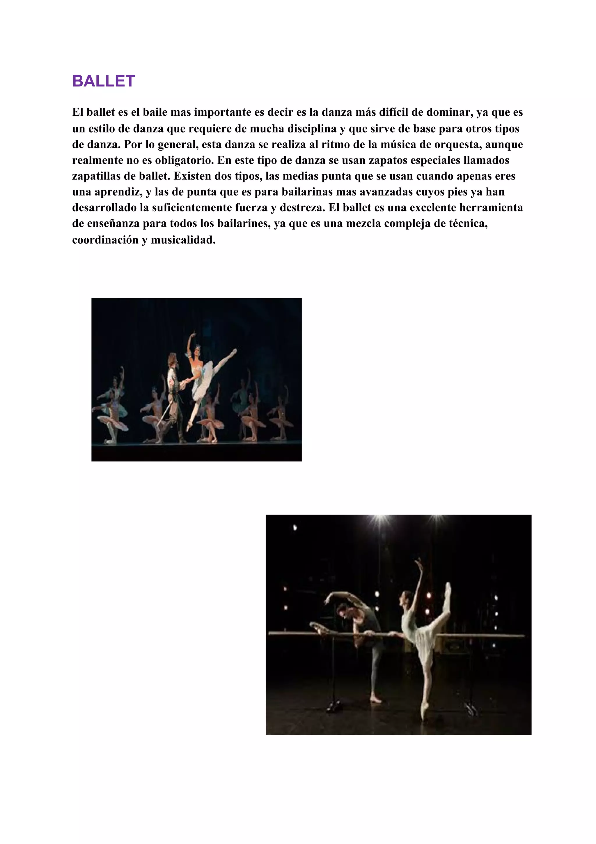 tipos de bailes | PDF