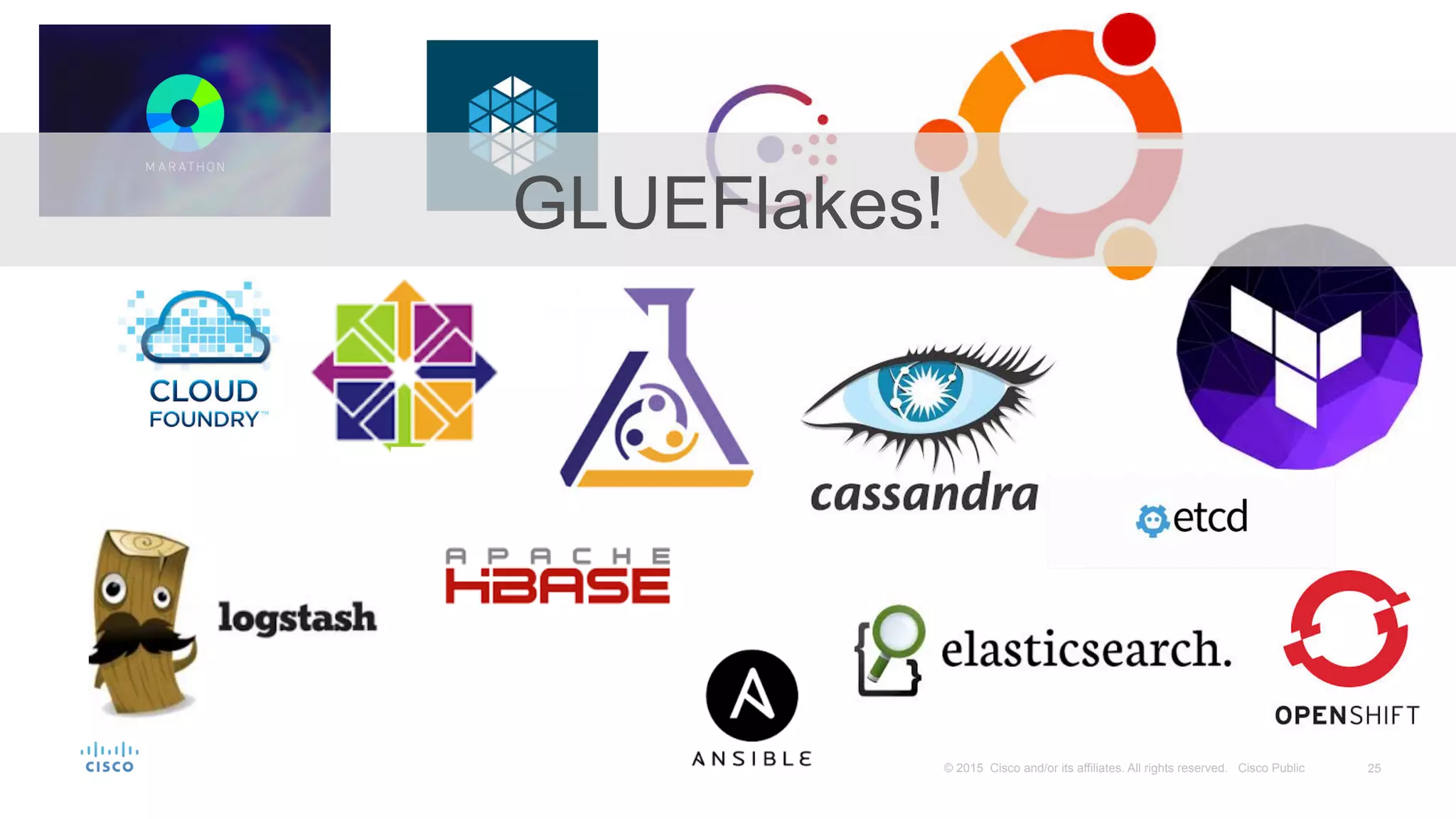 25© 2015 Cisco and/or its affiliates. All rights reserved. Cisco Public
GLUEFlakes!
 