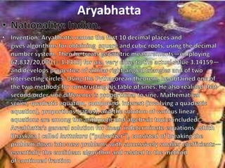 Aryabhatta
 