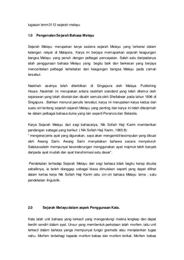 Pengenalan Asal Usul Bahasa Melayu : BAHASA MELAYU KOMUNIKASI (BAB 1
