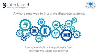 A whole new way to integrate disparate systems.
A completely holistic integration platform.
interface 9 is simple but powerful.
 