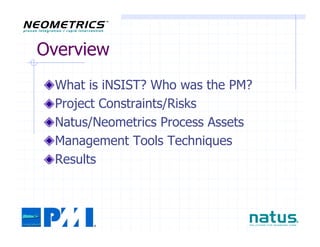 PMILIC Project of the Year 2005