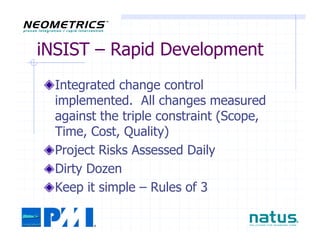 PMILIC Project of the Year 2005