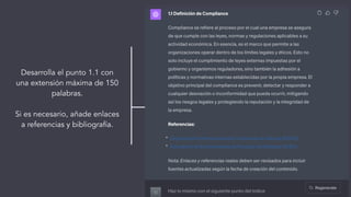 Desarrolla el punto 1.1 con
una extensión máxima de 150
palabras.
Si es necesario, añade enlaces
a referencias y bibliografía.
 