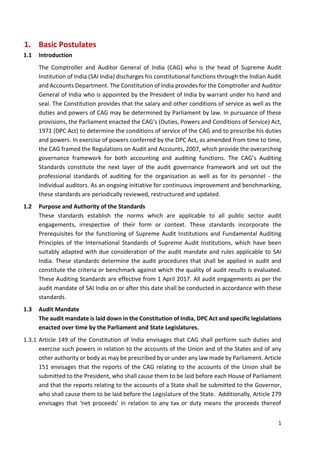 CAG’s Auditing Standards 2017 | PDF