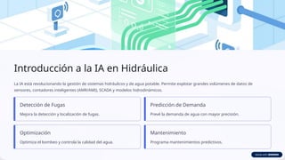 Aplicaciones y Beneficios de la IA en Problemas Hidráulicos Reales ...