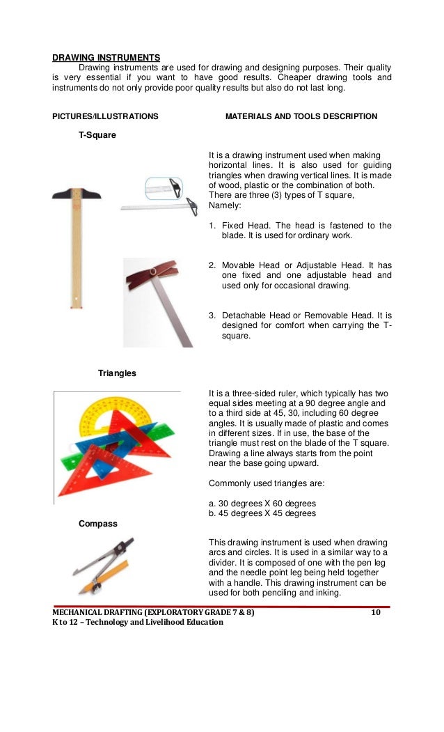 Drawing Various Types Of Lines Using In Instrumentation Field : Learning materials grade to