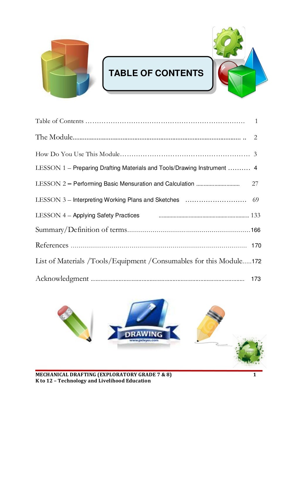 LEARNING MATERIALS GRADE 7 TO 8