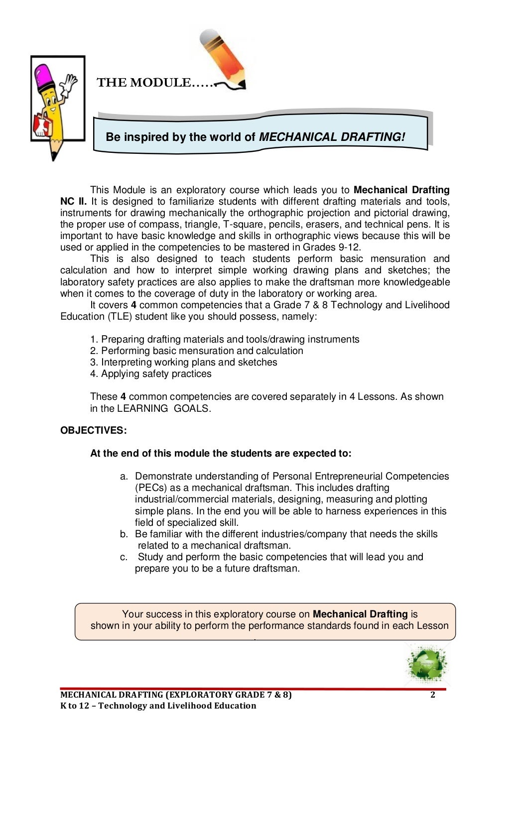 LEARNING MATERIALS GRADE 7 TO 8