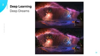 TECHNIQUES
Deep Learning12
31
Deep Dreams
 