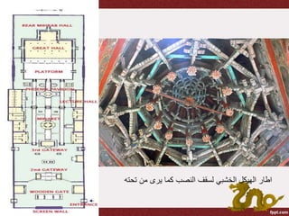 ‫ت‬ ‫من‬ ‫يرى‬ ‫كما‬ ‫النصب‬ ‫لسقف‬ ‫الخشبي‬ ‫الهيكل‬ ‫اطار‬‫حته‬
 