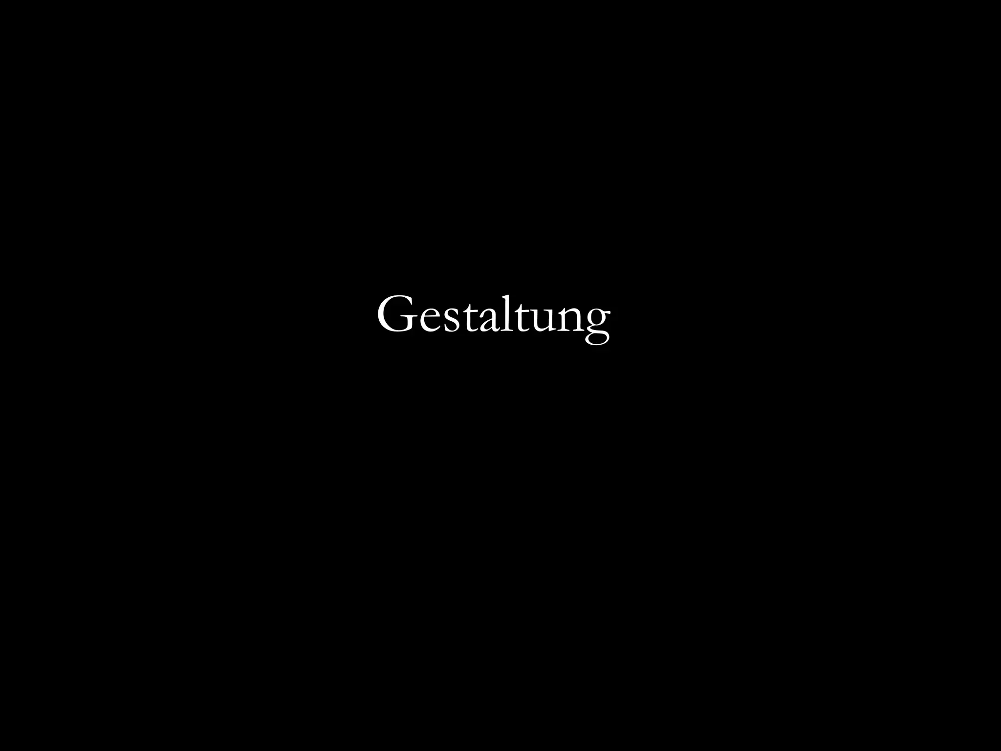 Gestaltung 