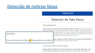 Detecção de notícias falsas
 