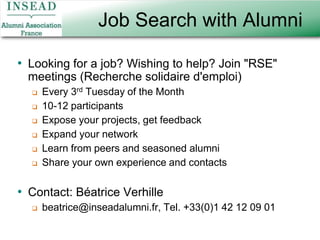 Joining the different INSEAD communitiesAlumni Career Services