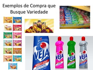 Exemplos de Compra que
Busque Variedade
 