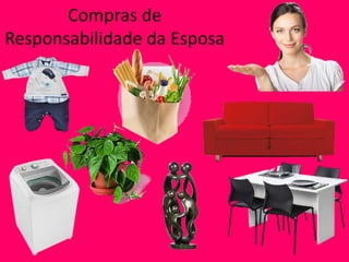 Compras de
Responsabilidade da Esposa
 