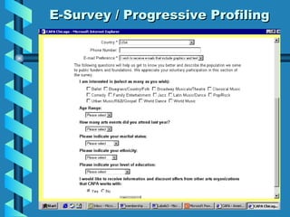 E-Survey / Progressive Profiling 