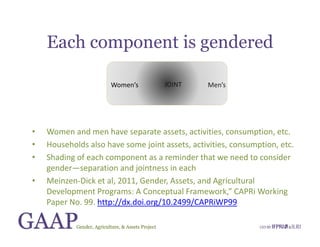 Gender, Agriculture and Assets Project: A model for research and capacity building