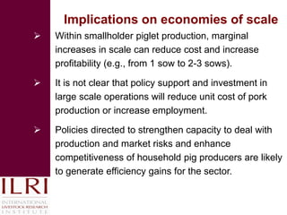 Smallholder competitiveness: Insights from pig production systems in Vietnam
