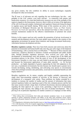 The Bioeconomy in Latin America and the Caribbean: Towards a socioeconomic research agenda