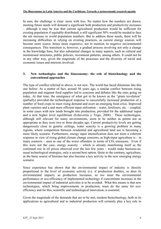 The Bioeconomy in Latin America and the Caribbean: Towards a socioeconomic research agenda