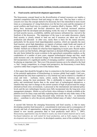 The Bioeconomy in Latin America and the Caribbean: Towards a socioeconomic research agenda