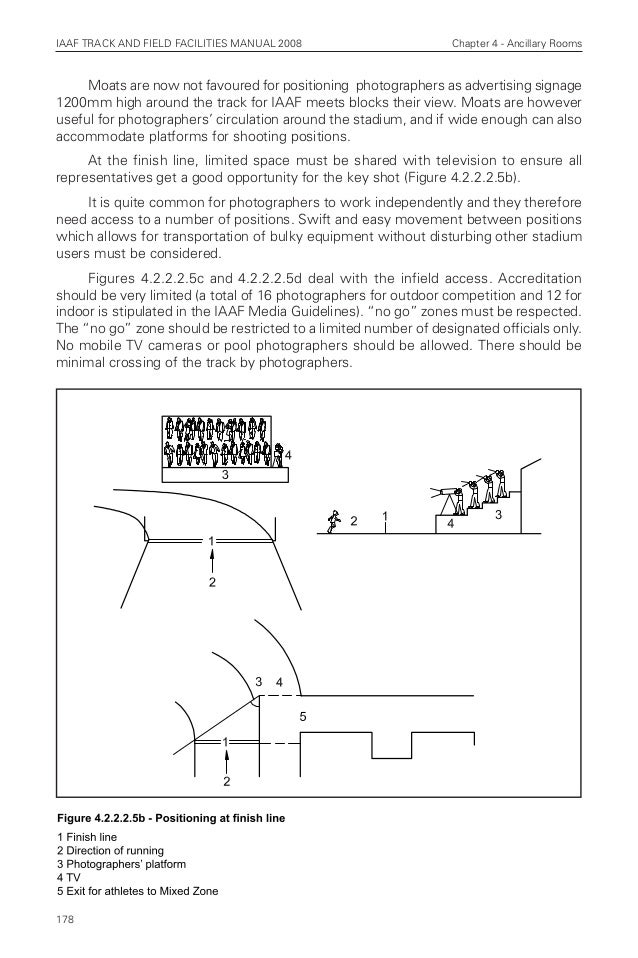 Iaaf track and field facilities manual 2008 edition chapters 48
