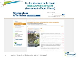 3 –   Le site web de la revue http://www.set-revue.fr (lancement officiel 15 mai) 