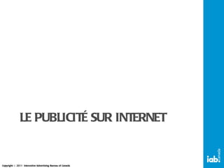LE PUBLICITÉ SUR INTERNET  