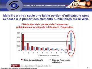 Cet annonceur en assurance automobile cible les usagers qui ont récement visité des sites de recherche automobile pour générer des prospects. Le nombre de prospects généré par mille impressions était 3x plus élevé avec le ciblage comportemental Taux de clique plus faible, mais le taux de conversion est plus élevé Résultats de Campaign Ciblage démo Ciblage  comportemental Impressions 183  millions 6  millions Taux de clic .64% .22% Taux de conversion .74% 5.5% Prospects par mille imp. 47 116 