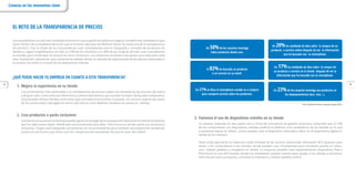 8 9
Un 17%ha cambiado de idea sobre  la compra de
un producto o servicio en la tienda  después de ver la
información que ha buscado con su smartphone.
El 82%ha buscado un producto
o un servicio en su móvil.
Un 20%ha cambiado de idea sobre  la compra de un
producto  o servicio online después de ver  la información
que ha buscado con  su smartphone.
Un 50%de los usuarios investiga
sobre productos desde casa.
Un 21% se lleva el smartphone cuando va a comprar
para comparar precios sobre los productos.
Un 23%de los usuarios investiga sus productos en
los desplazamientos (bus, tren...).
3. Fomenta el uso de dispositivos móviles en tu tienda
Un estudio realizado en diez países por la ﬁrma de consultoría de gestión Accenture comprobó que el 73%
de los compradores con dispositivos móviles prefería el teléfono a los vendedores de las tiendas en lo que
a asistencia básica se reﬁere. ¿Cómo puedes usar el dispositivo móvil para inﬂuir en la experiencia digital en
tienda de los clientes?
Sears (USA) aprovecha la cobertura móvil limitada de los centros comerciales ofreciendo Wi-Fi gratuito para
atraer a los compradores a sus tiendas, donde pueden usar smartphones para comparar precios en Sears.
com, realizar pedidos y recogerlos en tienda. La empresa también está implementando dispositivos iPad e
iPod touch en casi 450 tiendas, donde los vendedores pueden usarlos para ayudar a los clientes a encontrar
información sobre productos, consultar el inventario y realizar pedidos online.
EL RETO DE LA TRANSPARENCIA DE PRECIOS
Los smartphones no solo han cambiado la forma en que la gente encuentra tu negocio: también han cambiado lo que
hacen dentro de tu establecimiento (lo que el Director ejecutivo de Walmart llama “la nueva era de la transparencia
de precios”). Casi la mitad de los consumidores usan smartphones para la búsqueda y consulta de productos en
tiendas y, según InsightExpress en USA, un 53% de los hombres y un 38% de las mujeres aﬁrman usar smartphones
en tiendas para comprobar los precios en otros comercios. Los comercios no tienen más opción que reaccionar ante
esta “exposición” perjudicial, que convierte las tiendas físicas en salones de exposiciones de productos destinados a
la compra vía online o a través de los dispositivos móviles.
¿QUÉ PUEDE HACER TU EMPRESA EN CUANTO A ESTA TRANSPARENCIA?
1. Mejora la experiencia en tu tienda
Los comerciantes más vulnerables a la transparencia de precios suelen ser vendedores de artículos de marca
y de gran valor, como artículos electrónicos y electrodomésticos que suscitan la mayor búsqueda comparativa.
¿Qué pueden ofrecer tiendas como estas que una experiencia online no pueda? ¿Un servicio experto por parte
de los comerciales? ¿Recogida el mismo día? (Así es como Walmart fomenta las ventas en tienda).
2. Crea productos o packs exclusivos
Una forma en la que los minoristas pueden ganar en el juego de la comparación de precios es ofrecer productos
que los fabricantes hayan modiﬁcado exclusivamente para ellos. Otra forma es vender packs con accesorios
exclusivos. Target está trabajando activamente con sus proveedores para combatir esta exposición vendiendo
productos exclusivos que hacen que las comparaciones equitativas de precios sean discutibles.
Conecta en los momentos clave
*Our Mobile Planet: España Mayo 2012
 