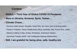Vesna Manojlovic | IAB e-impact workshop | December 2022
Context
• 2020(2) = Third Year of Global COVID-19 Pandemic
• Wars...