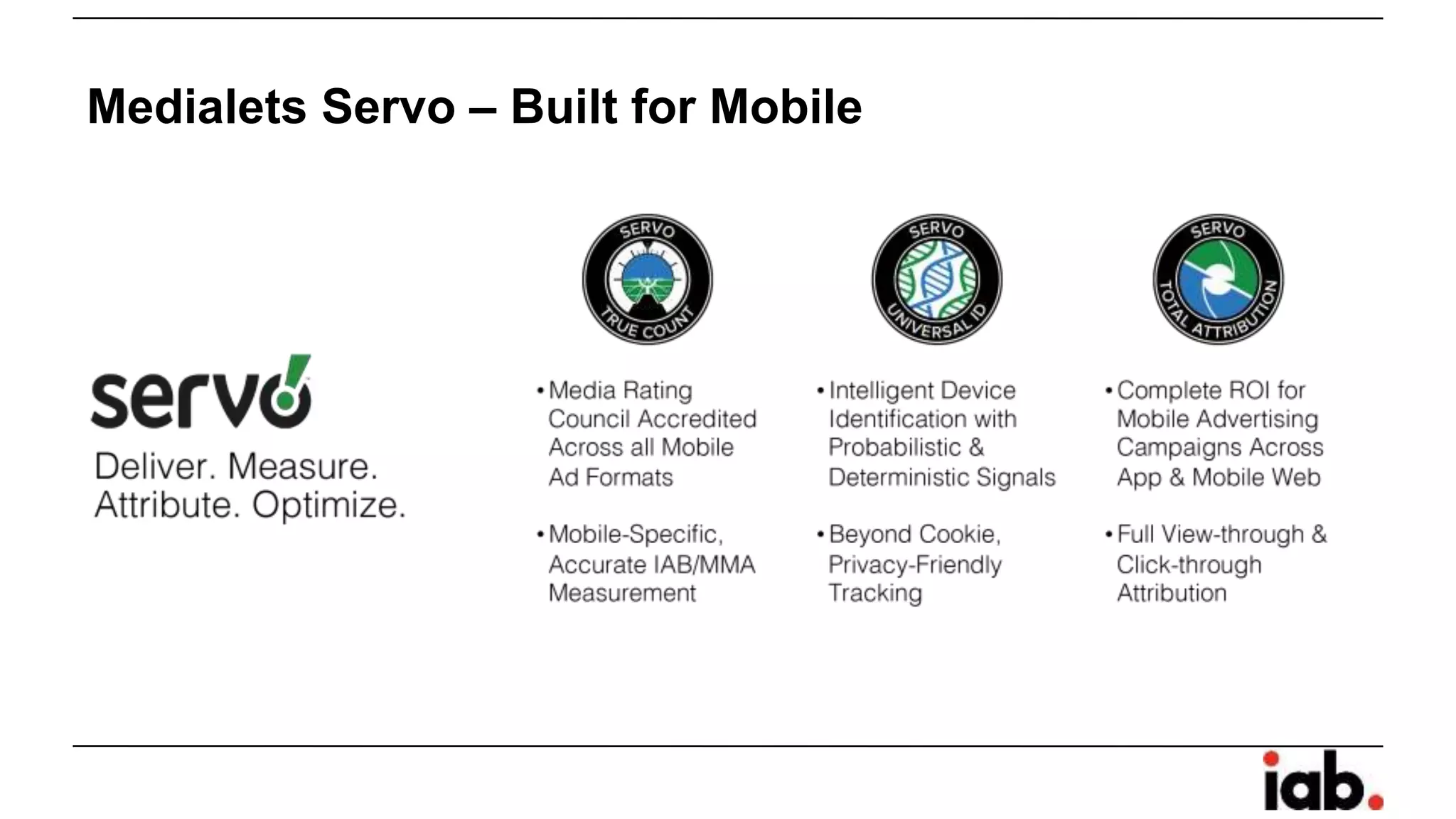 Medialets Servo – Built for Mobile
 