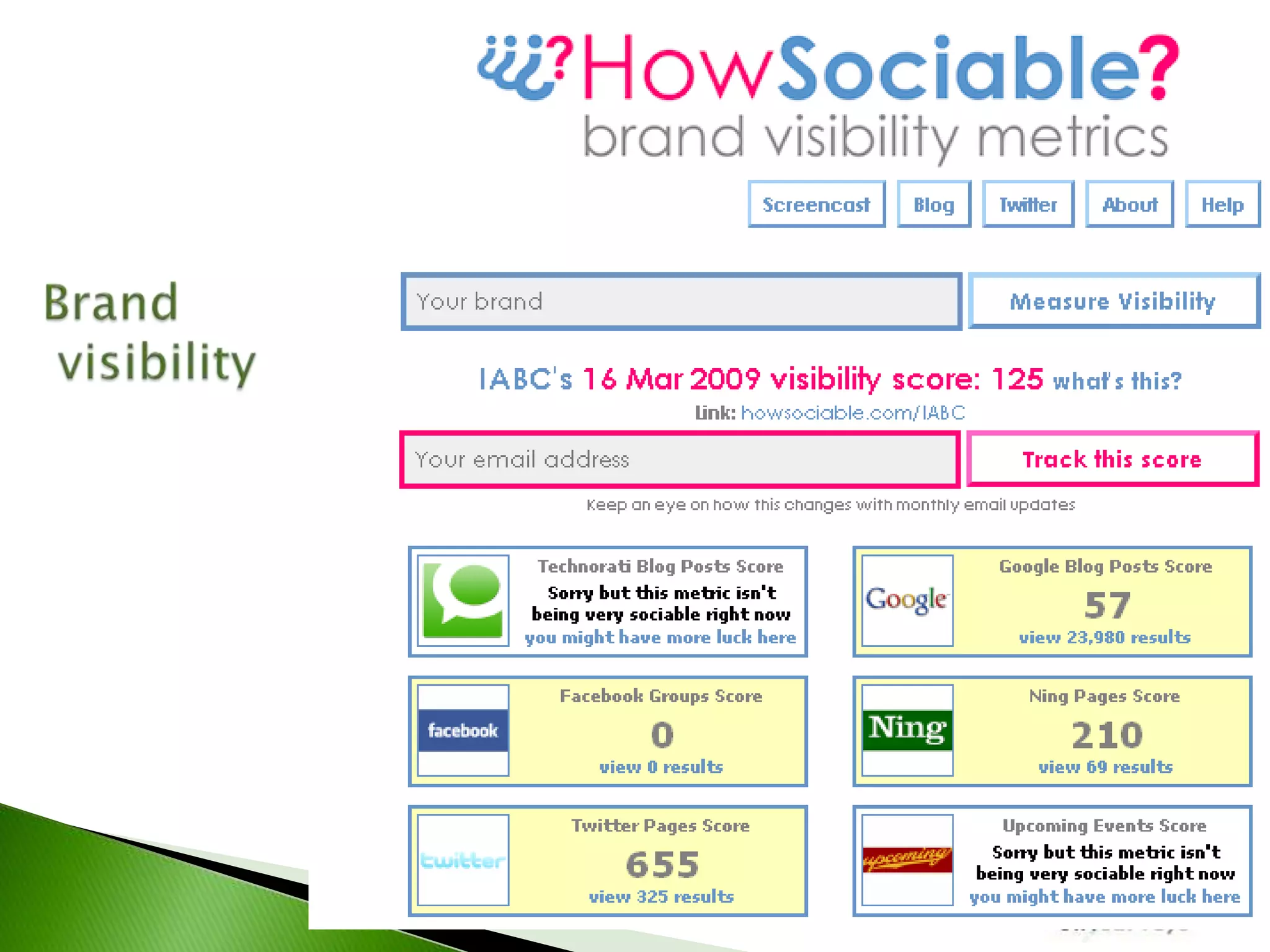 IABC Colorado Measurement Workshop March 2009