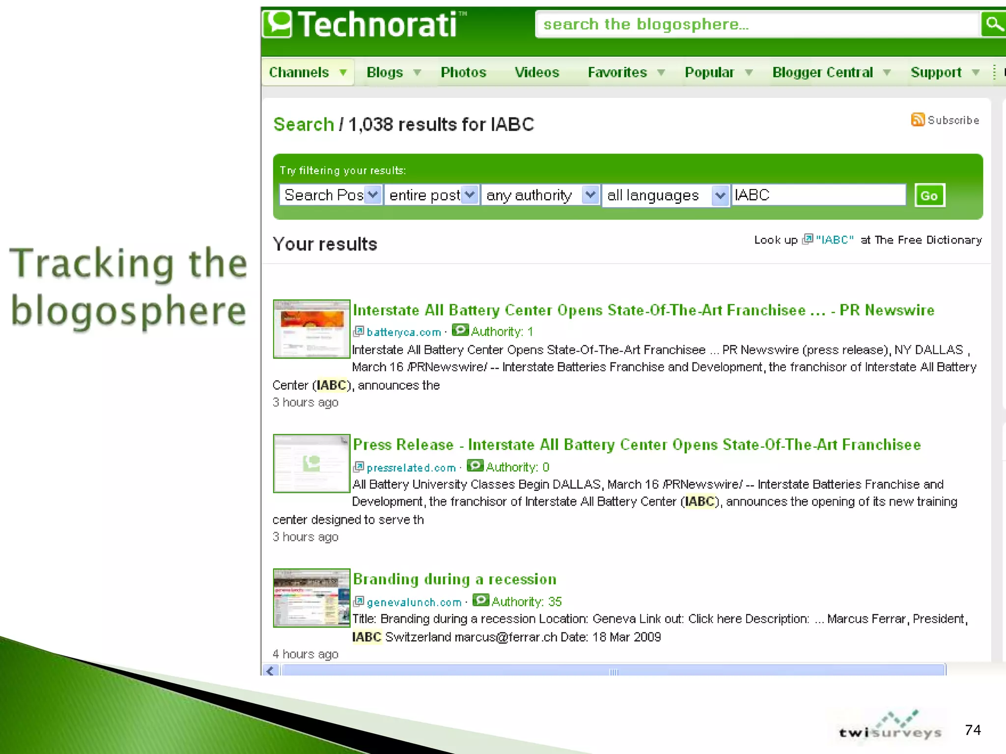 IABC Colorado Measurement Workshop March 2009