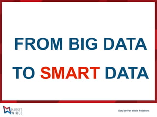 FROM BIG DATA
TO SMART DATA
Data-Driven Media Relations

 