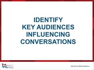 IDENTIFY
KEY AUDIENCES
INFLUENCING
CONVERSATIONS

Data-Driven Media Relations

 